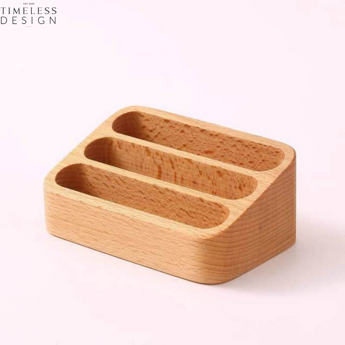 Odessa 3 Layer Wooden Business Card Holder