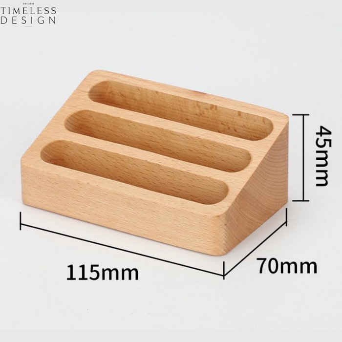Odessa 3 Layer Wooden Business Card Holder