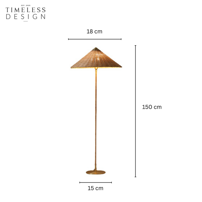 Raleigh Wicker Floor Lamp