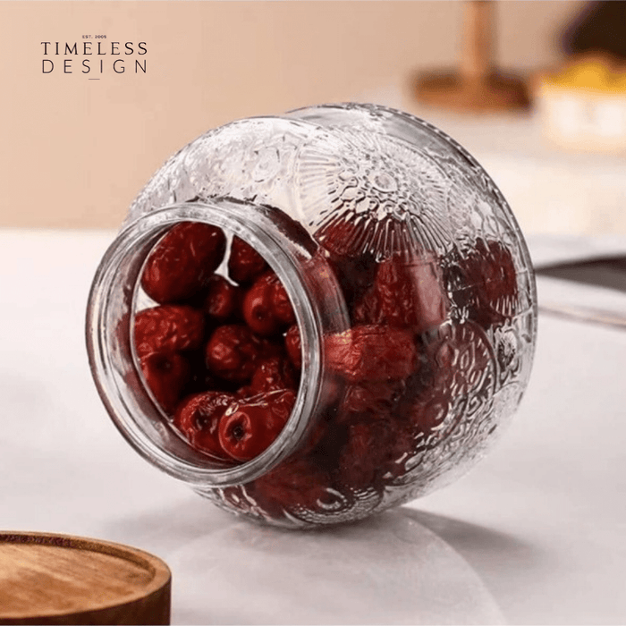 Rand Vintage Wooden Lid Sealed Glass Jar (750ml)