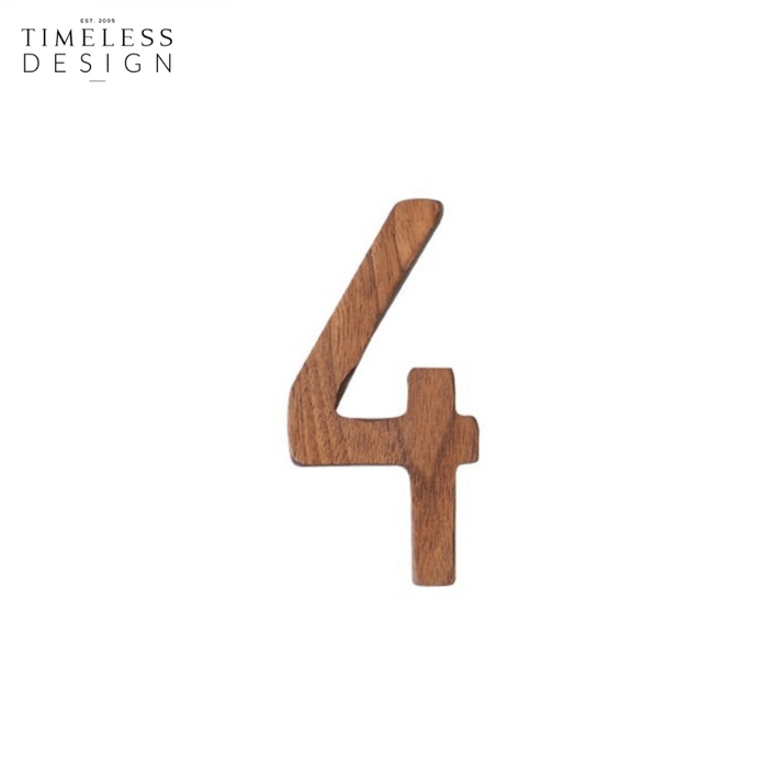 Walnut Wood Numeric (0-9)