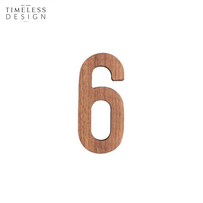 Walnut Wood Numeric (0-9)