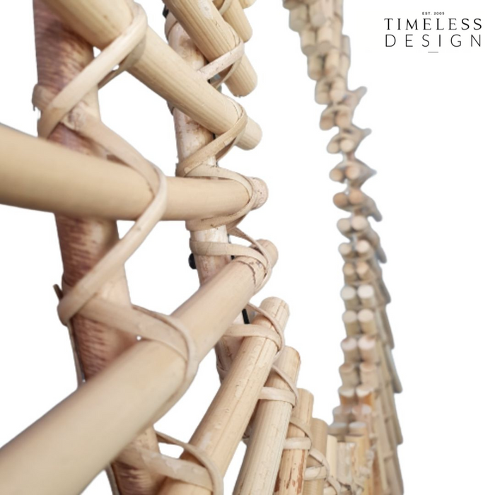 Oriana Sun Wicker Mirror