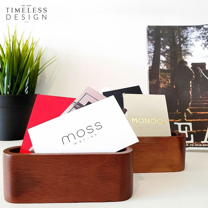 Odessa Wooden Business Card Holder