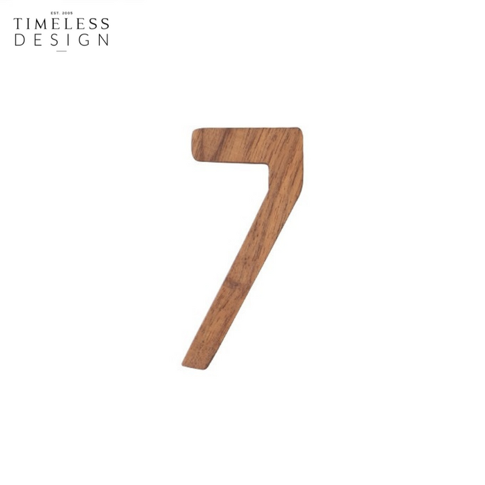 Walnut Wood Numeric (0-9)