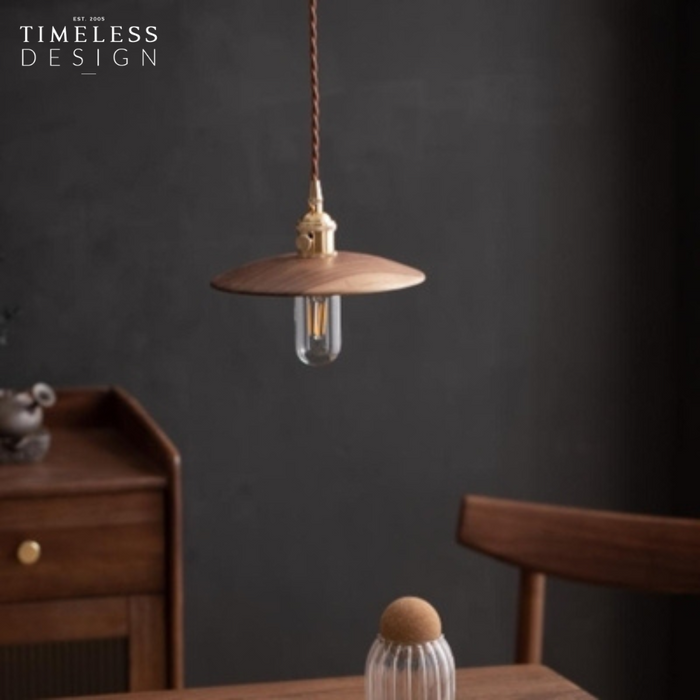 Fuuka Walnut Pendant Light