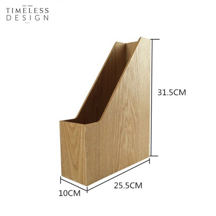 Hiroki Wooden File Storage Stand