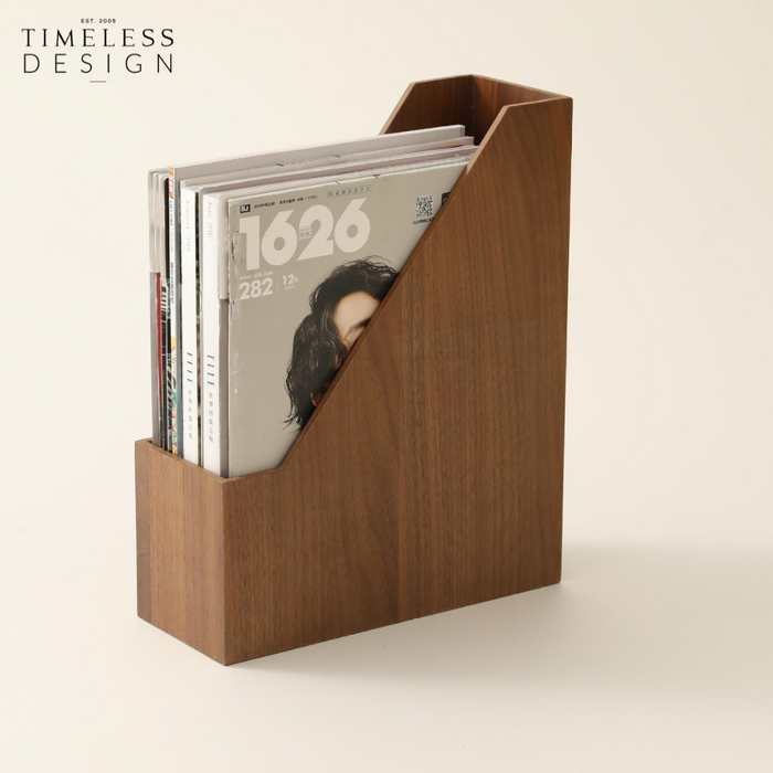 Hiroki Wooden File Storage Stand