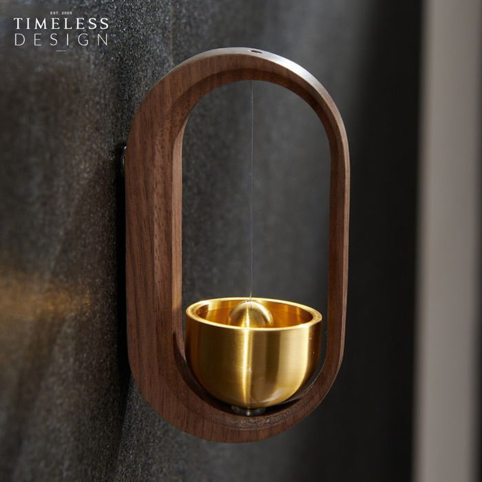 Jaxon Walnut Brass Wind Chimes/Door Bells