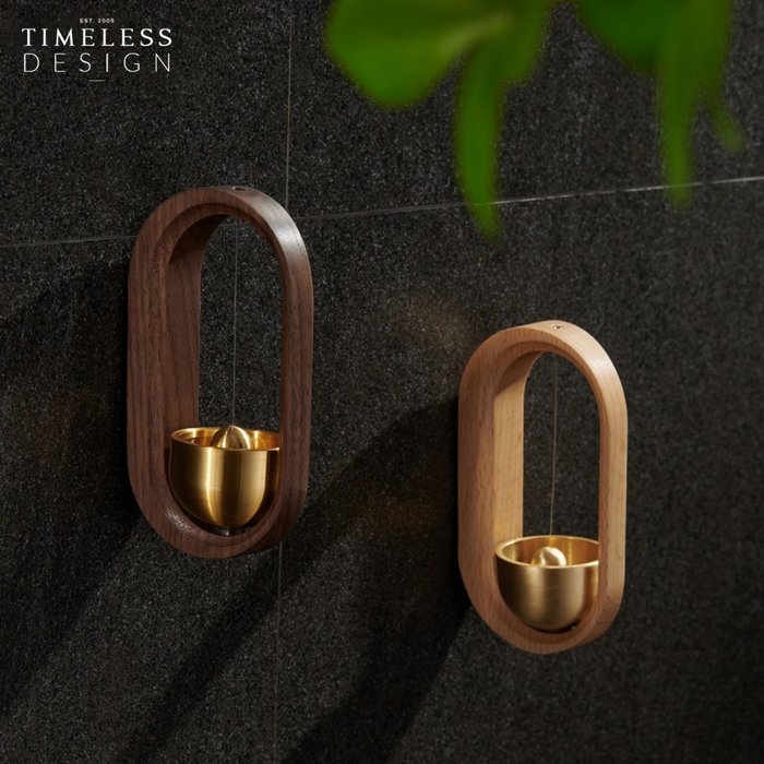 Jaxon Walnut Brass Wind Chimes/Door Bells