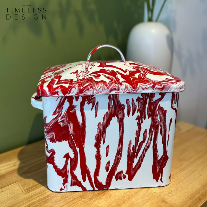 Naarden Enamel Bread Storage Box