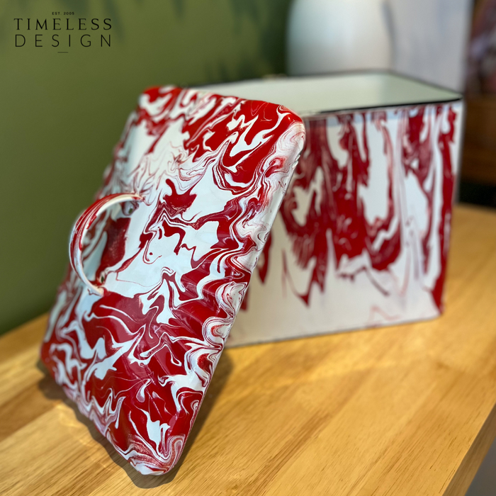 Naarden Enamel Bread Storage Box