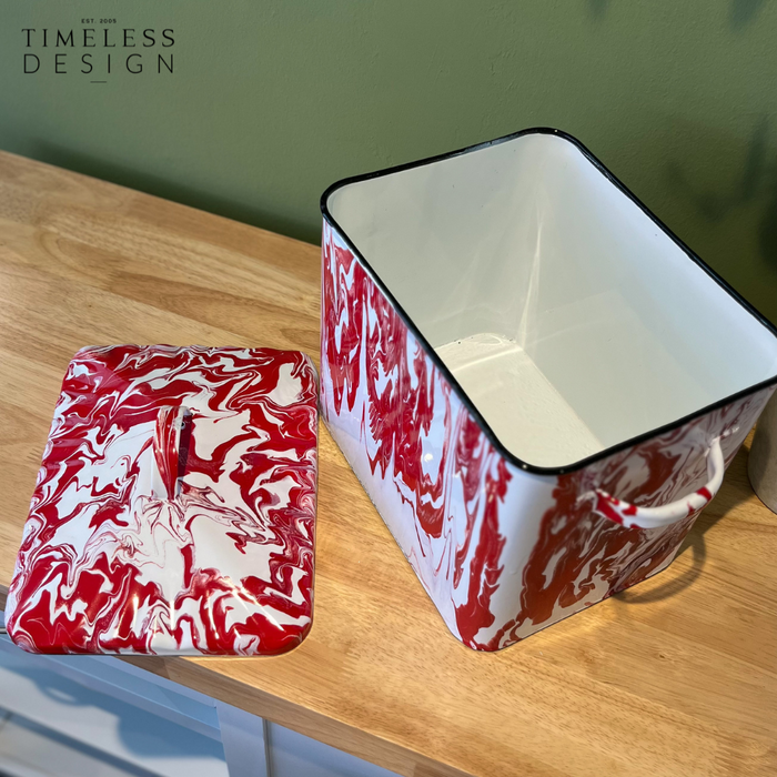 Naarden Enamel Bread Storage Box