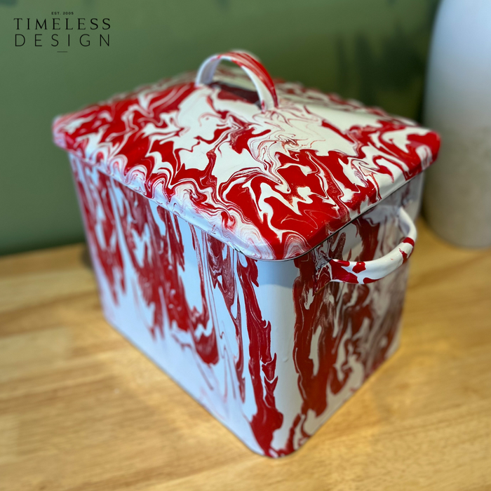 Naarden Enamel Bread Storage Box