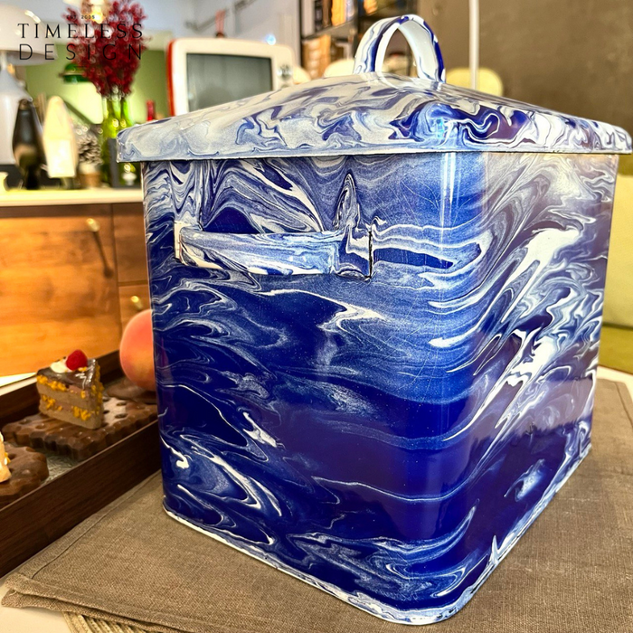 Naarden Enamel Bread Storage Box