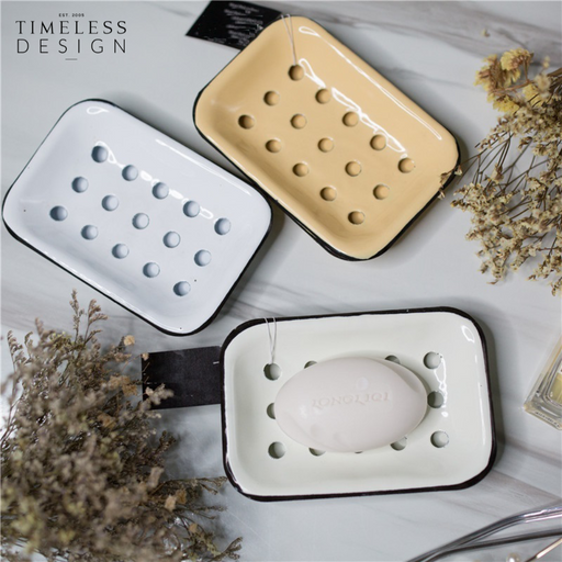Naarden Enamel Double Layer Soap Tray