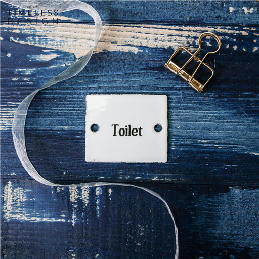 Naarden Enamel Toilet Sign