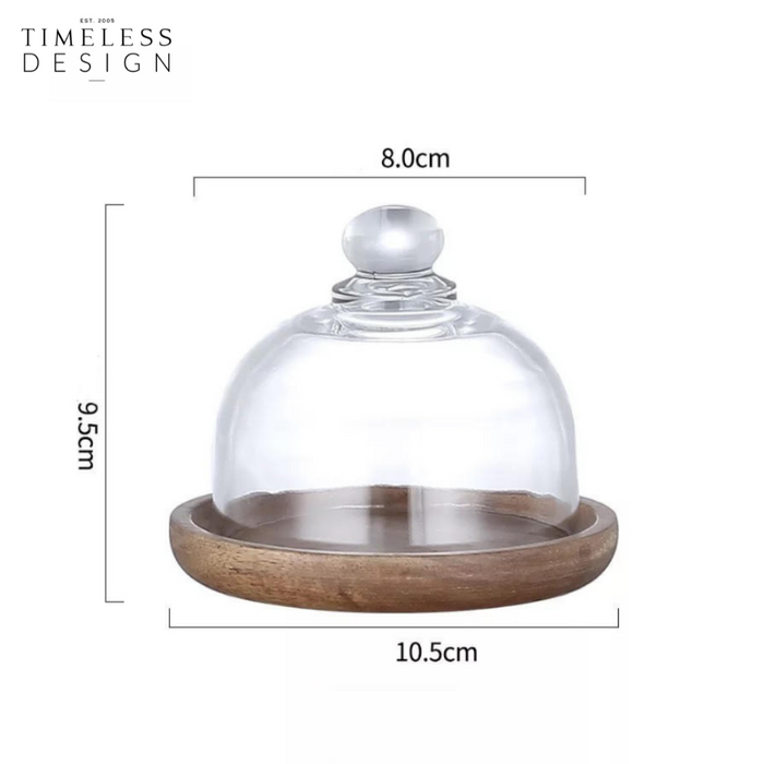 Tessa Dessert Plate With Glass Cover