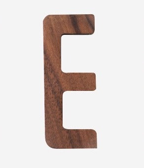 Walnut Wood Alphabet (A-Z) - Timeless Design