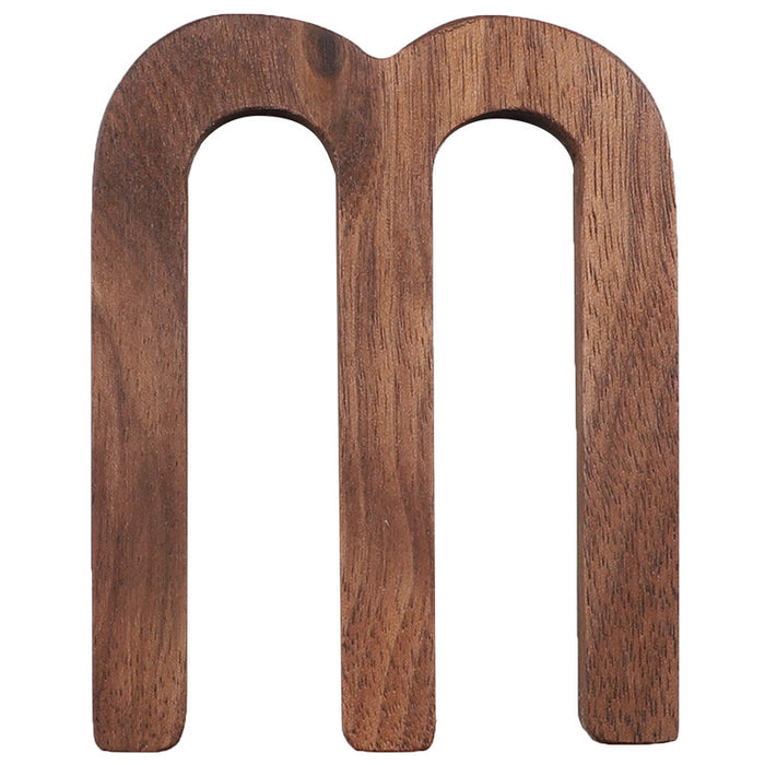 Walnut Wood Alphabet (A-Z) - Timeless Design