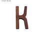 Walnut Wood Alphabet (A-Z) - Timeless Design