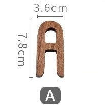 Walnut Wood Alphabet (A-Z)