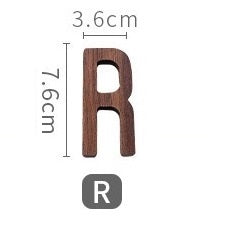 Walnut Wood Alphabet (A-Z)