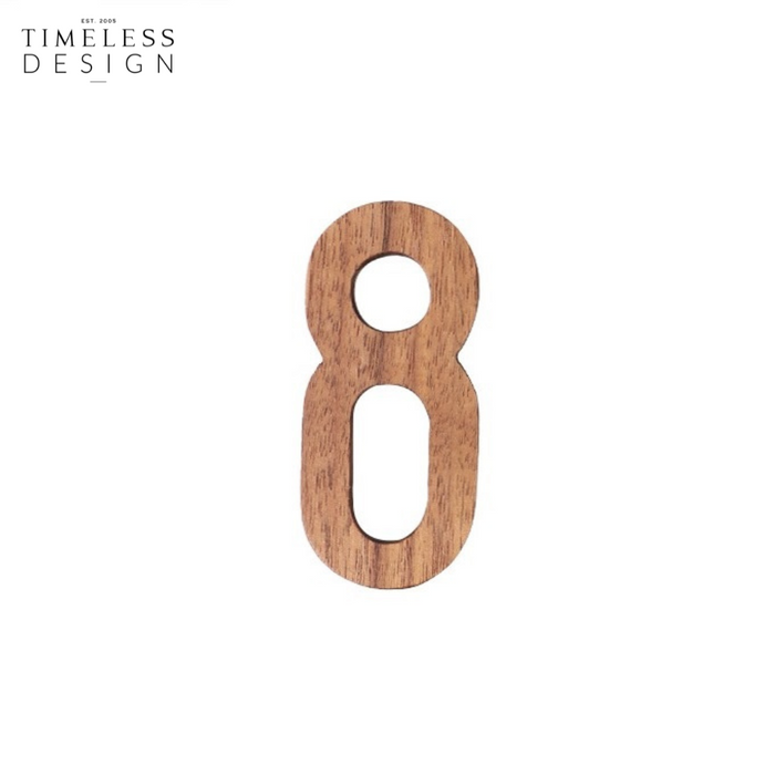 Walnut Wood Numeric (0-9)