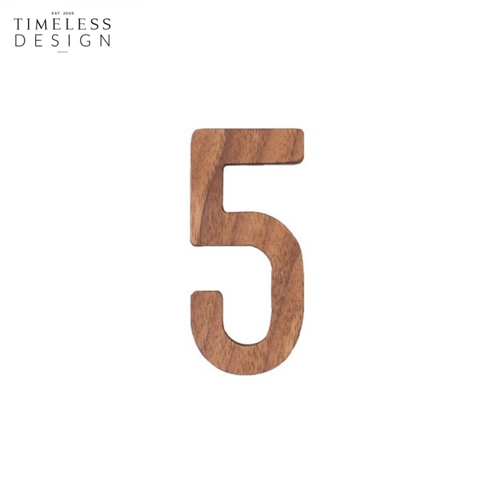 Walnut Wood Numeric (0-9)