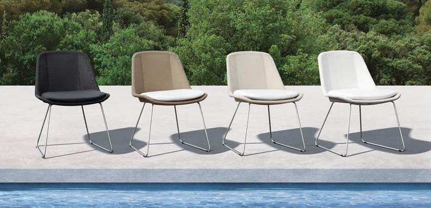 Felicia Wicker Chair W/Seat Pad - Timeless Design