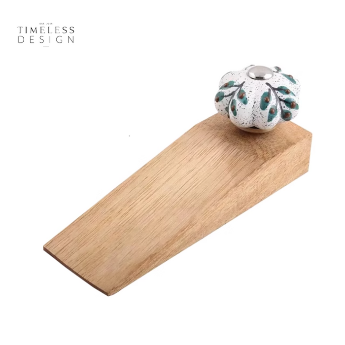 Bombay Wooden Non-Slip Door Stopper