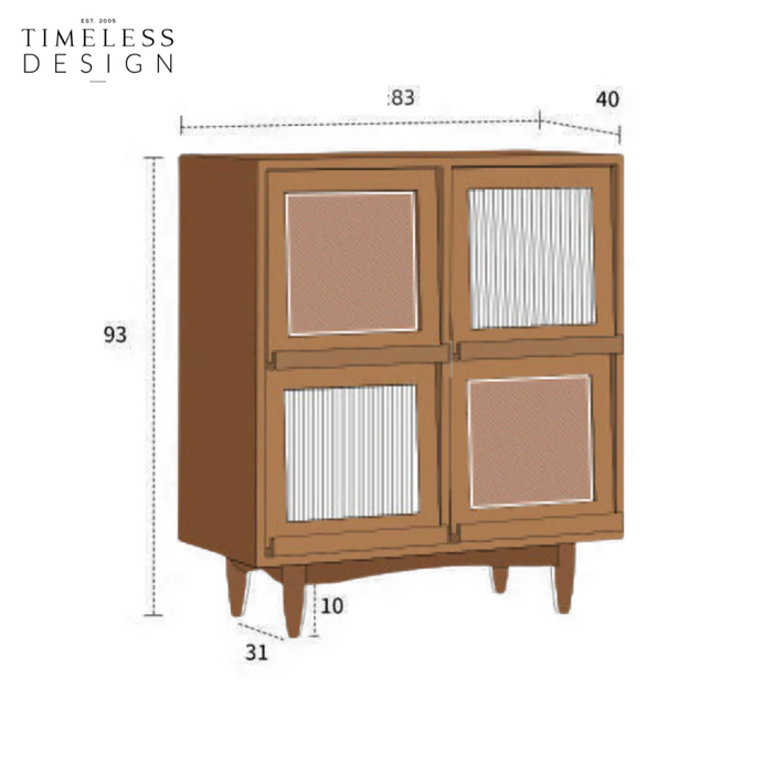 Barbara Magazine Flip Doors Sideboard