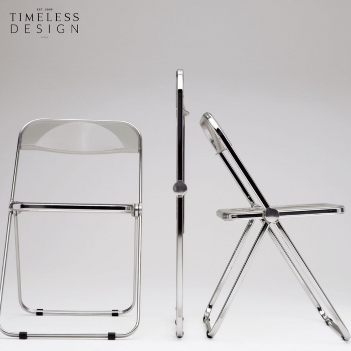 Pille Foldable Acrylic Metal Chair