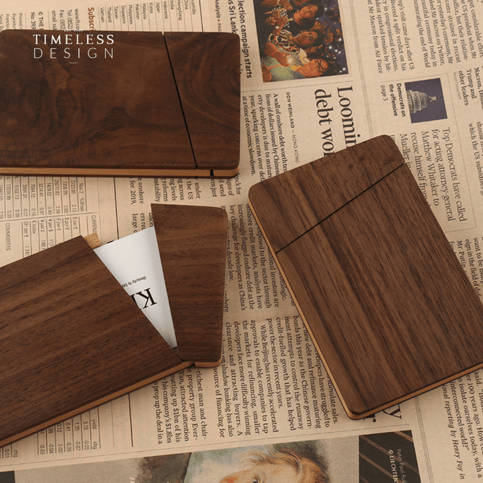 Alfred Wooden Card Wallet