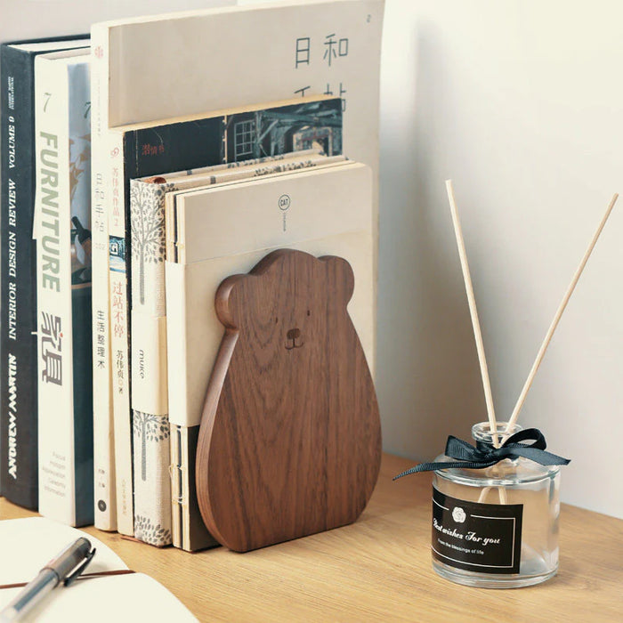 Bear Walnut Bookend (1pc)