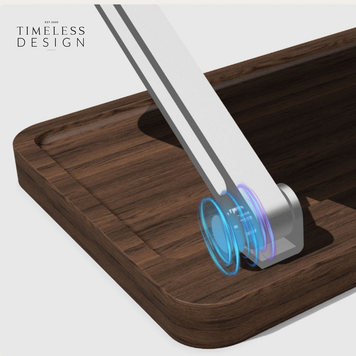 Buku Walnut Wood Acrylic Adjustable Desktop Reading Stand