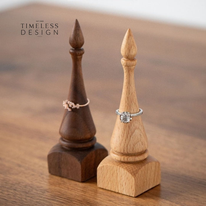 Chess Wooden Vintage Ring Holder