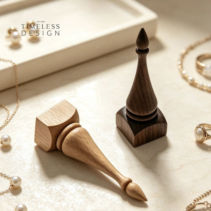 Chess Wooden Vintage Ring Holder