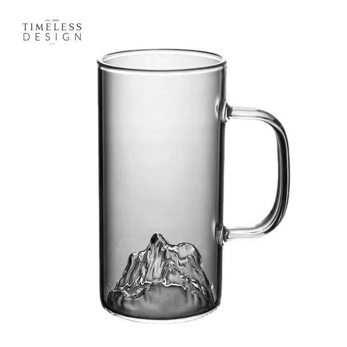 Fuji Mountain Glass with Handle