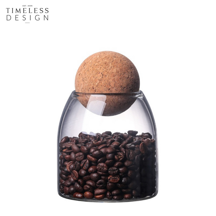 Tiga Glass Storage Bottle with Cork Sets (3-in-1)