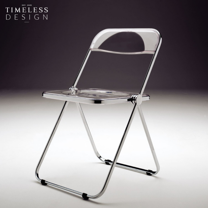 Pille Foldable Acrylic Metal Chair