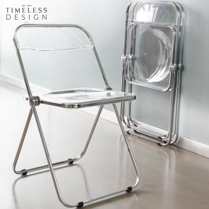 Pille Foldable Acrylic Metal Chair