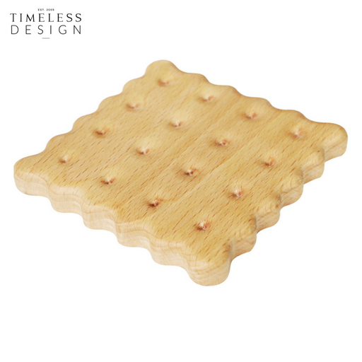 Ally Biscuit Wood Coaster