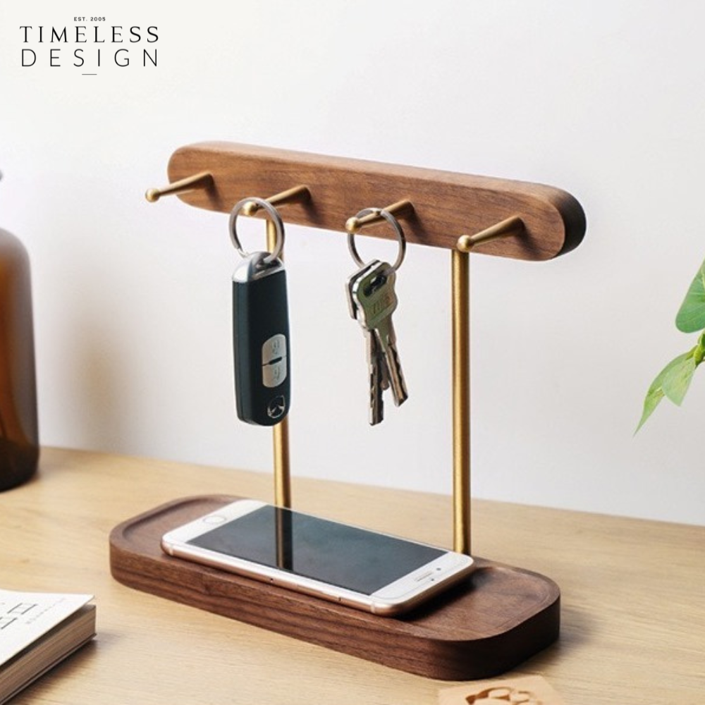 Ally Walnut Wood Key Storage Stand I Home Decor Malaysia I TIMELESS ...
