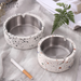 Caylin Terrazzo Ashtray With Cover and Stainless steel Inner Tray