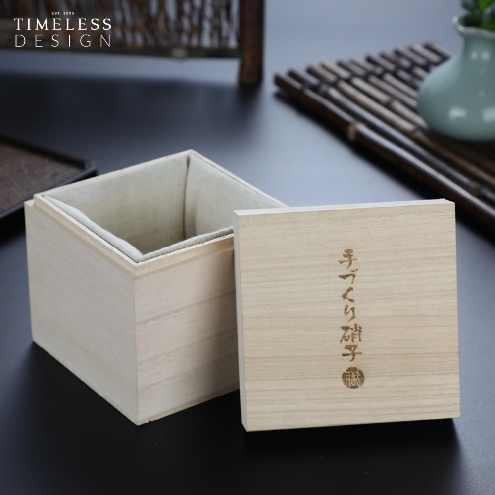 Hiroto Wooden Drinking Glass Storage Box I Kotak hadiah cawan kaca
