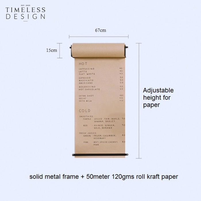 Lumos Wall-Mounted Kraft Paper Roll Hanger