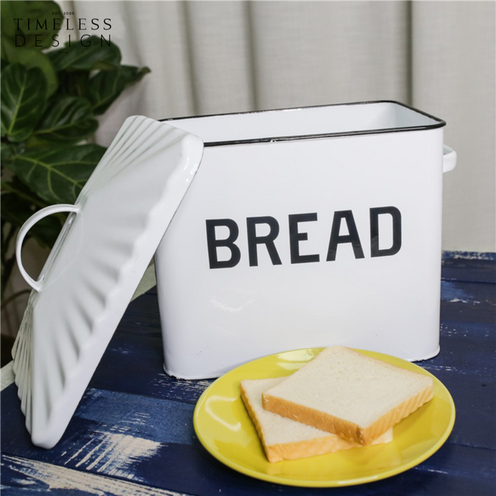 Naarden Enamel Bread Storage Box