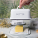 Naarden Enamel Butter Cheese Dish Box Server Tray
