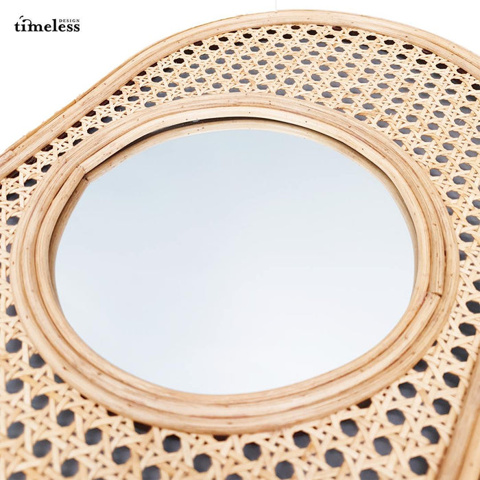Oriana Rattan Oval Mirror